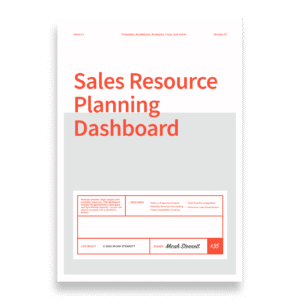 InFocus Sales Resource Planning Dashboard